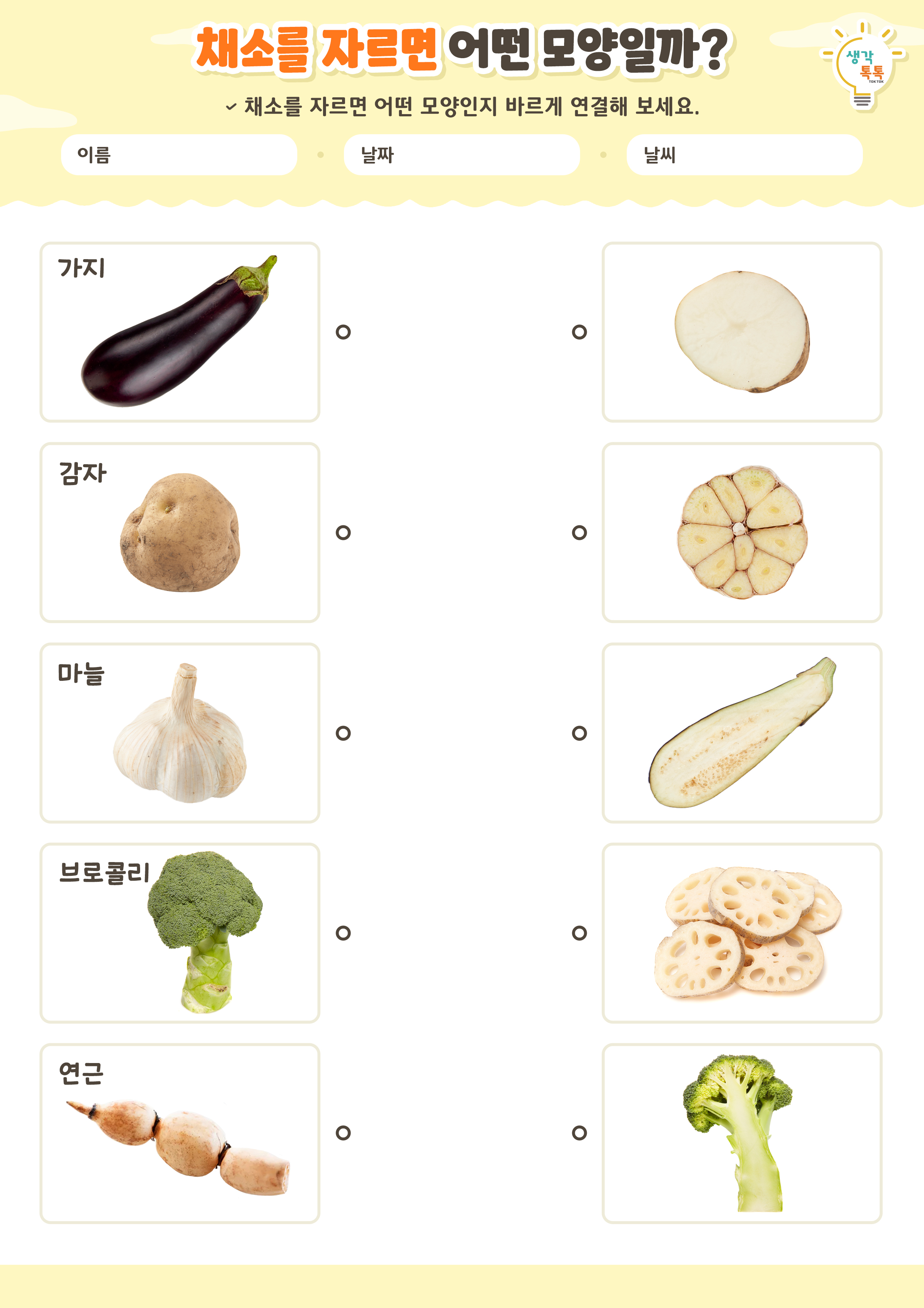 나의 가족 소개하기 활동지